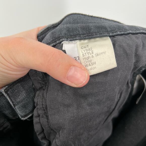 Reformation Jeans High & Skinny Crop Jeans in Avalon - Picture 7 of 7